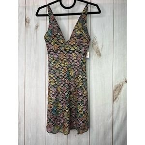 I209 Free People Intimates Small Multicolor Sheer Lingerie nwt